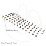 Complete Screw Set Replacement for iPhone 6 PLUS 5.5" + 2 Gold Bottom Screws