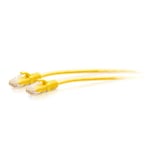 C2G 0.3M (1Foot) CAT6A Extra Flexible Slim Ethernet Cable, Ideal for use with Router, Modem, Internet,Wifi boxes, Xbox, PS5, Smart TV, SKY Q, IP Camera. Delivering Ultra Fast Internet Speeds. YELLOW