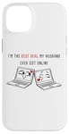 iPhone 14 Plus Laptops in Love: Online Couples Valentine Soulmates Women's Case