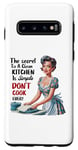 Coque pour Galaxy S10 Cooking Chef Kitchen Design Funny Don't Cook Ever Design