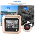 2.4in Video Doorbell Peephole Door Viewer Wired 145° Wide Angle HD Antitheft SLS