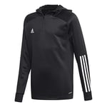 adidas CON20 TK Hood Y Hooded Track Top Unisex Kids, Black/White, 164