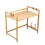 Étagère en bambou pour micro-ondes - Meuble de rangement de cuisine - 52*30*35cm