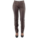 Pantalon Giorgio  Pantalon Giorgio slim wody en cuir ref 33425 chataigne