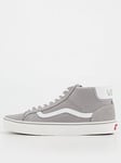 Vans Mens Mid Skool 37 Trainers - Grey, Grey, Size 6, Men