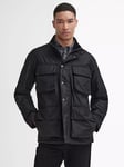 Barbour International Brunton Waxed Jacket, Black