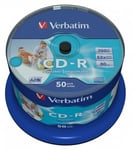 VERBATIM muste CD-R 80 min. / 700 MB 52x, 50 kpl, CD-levyt