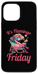 Coque pour iPhone 13 Pro Max Citation amusante des flamants roses It's Flamingo Friday