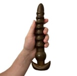 Anal Dildo Butt Plug 9 Inch Ribbed Flexible Unisex Prostate Sex Toy DISCREET P&P