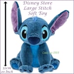 Disney Store Lilo & Stitch Large STITCH Plush Soft Toy 52cm NEW