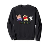 Crayon Shin-chan, turning around & Shin-chan & Shiro Sweatshirt