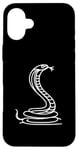 Coque pour iPhone 16 Plus King Cobra Snake Line Art Reptile Art Herpétologue