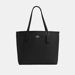 Coach Womens City Tote in Double Face Leather Bag - Black - One Size