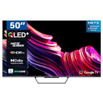 Metz TV QLED + MQE7600 4K UHD 50 Pouces Smart TV avec Google TV Anti-reflet Écran Mat Téléviseur Dolby Vision Dolby Atmos HDR Wi-FI (2024 Modèle, Noir)