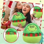 25CM Christmas Grinch Plush Doll Soft Toy Stuffed Pillow Kid Xmas Decorate Gifts