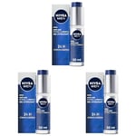 NIVEA MEN Active Age Soin de Jour Anti-Âge Complet (1 x 50 ml), Soin visage enrichi en créatine et caféine, Soin homme 6-en-1 hydratant & anti-âge à la texture légère (Lot de 3)