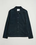 NN07 Zander Corduroy Overshirt Navy Blue