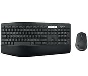 Logitech MK850 RF Wireless + Bluetooth QWERTZ Keyboard Switzerland Black – Stand