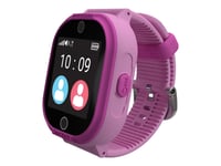 Myki Watch 4 Lite - Rosa - Smartklokke Med Bånd - Silikon - Rosa - Display 1.3" - Wi-Fi, Bluetooth, Wi-Fi - 0.0768 Megapiksel Kamera - 60 G