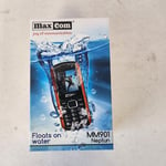 Max Com MM901 NEPTUN  SIM Free/Unlock SILVER WATERPROOF - Senior Phone FREE P&P