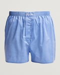 Derek Rose Classic Fit Cotton Boxer Shorts Blue