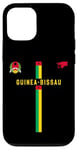 Coque pour iPhone 12/12 Pro Drapeau Guinée-Bissau, carte silhouette, emblème national