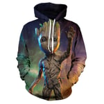 (W-1481-XXS）Guardians of the Galaxy Groot Miesten Hupparit Puserot 3D-tulostettu