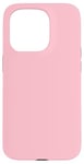 Coque pour iPhone 15 Pro Couleur rose pâle simple