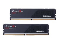 G.Skill Flare X5 - DDR5 - sats - 32 GB: 2 x 16 GB - DIMM 288-pin låg - 6000 MHz / PC5-48000 - CL36 - 1.35 V - ej buffrad - icke ECC - mattsvart