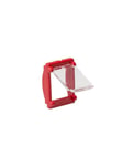 Leviton Color insert frame with dust cover for panels red