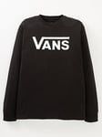 Vans Boys Classics Long Sleeve T-Shirt - Black/White