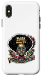 Coque pour iPhone X/XS Je suis Black History Month African Pride Black Fist American