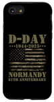 Coque pour iPhone SE (2020) / 7 / 8 Opération Overlord 1944 D-Day 2025 81e anniversaire Normandie