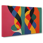 The Awesome Modern Abstract Art Canvas Wall Art Print Ready to Hang, Framed Picture for Living Room Bedroom Home Office Décor, 30x20 Inch (76x50 cm)