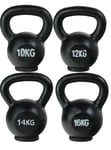 Odin Kettlebell Støbejern PAKKETILBUD (10, 12, 14, 16kg)