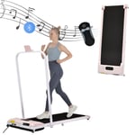 Folding Running Machine Foldable Electric Treadmill Walking Pad LED Home Gym