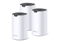 Tp-Link Deco S7 (3-Pack), Hvit, Sort, Innvendig Lys, Mesh System, Rundtvirkende, Fcc: <30 Dbm (2.4 Ghz), <30 Dbm (5 Ghz) Ce: <20 Dbm (2.4 Ghz), <23 Dbm (5 Ghz), Dobbelbånd (2.4 Ghz / 5 Ghz)