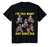 Youth 5 Year Old Boy I'm Five Dirt Bikes Old 5th Birthday Kids T-Shirt