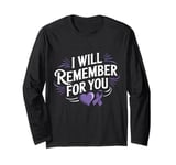 I Will Remember For You Alzheimer's Awareness Long Sleeve T-Shirt