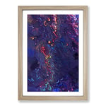 Big Box Art Best of Ways in Abstract Framed Wall Art Picture Print Ready to Hang, Oak A2 (62 x 45 cm)