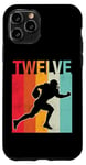 Coque pour iPhone 11 Pro Ballon de football « It's My 12th Birthday » pour garçon et fille