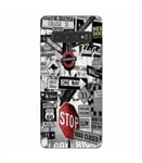 Coque Galaxy S10 underground route 66 street urban noir blanc rouge