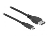 DELOCK – Bidirectional USB Type-C to DisplayPort Cable (DP Alt Mode) 8K 60 Hz 0.5 m DP 8K  (86037)