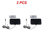 1/2PCS Miles Range TV Antenne Numérique Antenne Intérieure HDTV 1080P 4K 13ft Câble DVB-T2 4K Antena Diffusion Locale - Type A 2pcs