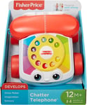 Fisher-Price Mon Téléphone mobile jouet bébé, cadran factice rotatif, pour appre