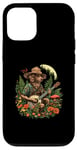 Coque pour iPhone 12/12 Pro Chien amusant jouant au banjo Esthétique Cottagecore Guitare