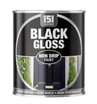 Black Gloss Non Drip Paint 300ml Interior/Exterior Hard Drying High Build