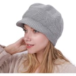 Varm vintermössa för kvinnor, virkad slouchy beanie stickad mössa med