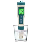 pH Mètre électronique Piscine 8 en 1,Testeur PH/TDS/SALT/SG/ORP/EC/TEMP/H2,Testeur de qualité de l'eau pour pour Eau Piscine