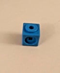 Maths Link Cubes New Pack of 50 light blue 2cmx2cmx2cm (To make Numberblocks 5) 